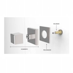 Prolongador Canopla Acabamento Docol City 10mm Blukit 102128 - 3