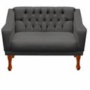 Ver imagem 2 de Kit Namoradeira + 2 Poltrona Decorativa Grécia - Dritex:sintetico Cinza