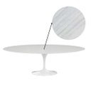 Ver imagem 1 de Mesa Oval Saarinen 140x90cm Mármore Espirito Santo