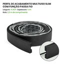 Ver imagem 3 de Eva Rodape Acabamento Ripado Laminado 2,5m - Urban Black+