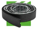 Ver imagem 1 de Eva Rodape Acabamento Ripado Laminado 2,5m - Urban Black+