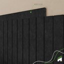 Ver imagem 2 de Eva Rodape Acabamento Ripado Laminado 2,5m - Urban Black+