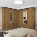 Ver imagem 1 de Closet Casal Duplo Fortaleza 6 Portas com Espelho 12 Prateleiras