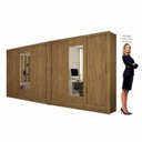 Ver imagem 4 de Closet Casal Duplo Fortaleza 6 Portas com Espelho 12 Prateleiras