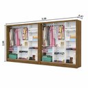 Ver imagem 5 de Closet Casal Duplo Fortaleza 6 Portas com Espelho 12 Prateleiras