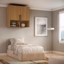 Ver imagem 1 de Módulo Aéreo para Cama de Solteiro Mdf Altezza Trend Belmax:freijó
