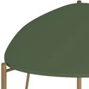 Ver imagem 5 de Mesa Lateral para Sala de Estar Alta Pés Industrial Dourado Alef I03 Musgo - Lyam Decor