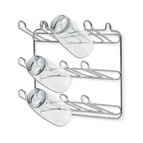 Secador Escorredor de Copos com 12 Lugares Parede Niquelart