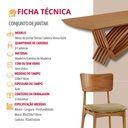 Ver imagem 7 de Conjunto Sala de Jantar Mesa Venus Tampo 220cm Laqueado sem Vidro e 8 Cadeiras Viena Gold