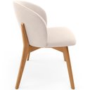 Ver imagem 7 de Kit 02 Cadeiras de Jantar e Estar Living Estofada Mia L02 Suede Bege - Lyam Decor