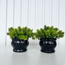 Ver imagem 4 de Decoração mesa aparador dupla vaso cachepô preto moderno