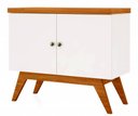 Ver imagem 1 de Balcao Claus 2 Portas Cor Off White com Freijo 90 Cm (larg) - 47488