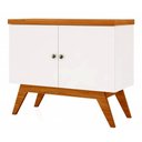 Ver imagem 1 de Balcao Claus 2 Portas Cor Off White com Freijo 90 Cm (larg) - 47488