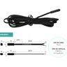 Sensor de Temperatura Sb41 Ntc Preto 2m Full Gauge - 3