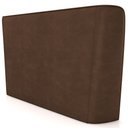 Ver imagem 6 de Cabeceira Cama Box King 195cm Nilo P05 Corino Marrom Bouclê Cru - Lyam Decor