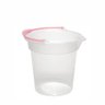 Balde Grande 15 Litros Plástico Reforçado Transparente - Rischioto - 3