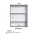 Ver mais imagens de Conjunto para Banheiro Modulado com 5 Peças Iluminação LED e Cuba 156cm Yescasa Bege/Arenas
