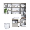 Ver imagem 6 de Conjunto para Banheiro 5 Peças com Iluminação em Led e Cuba 156cm Cb.bn8005