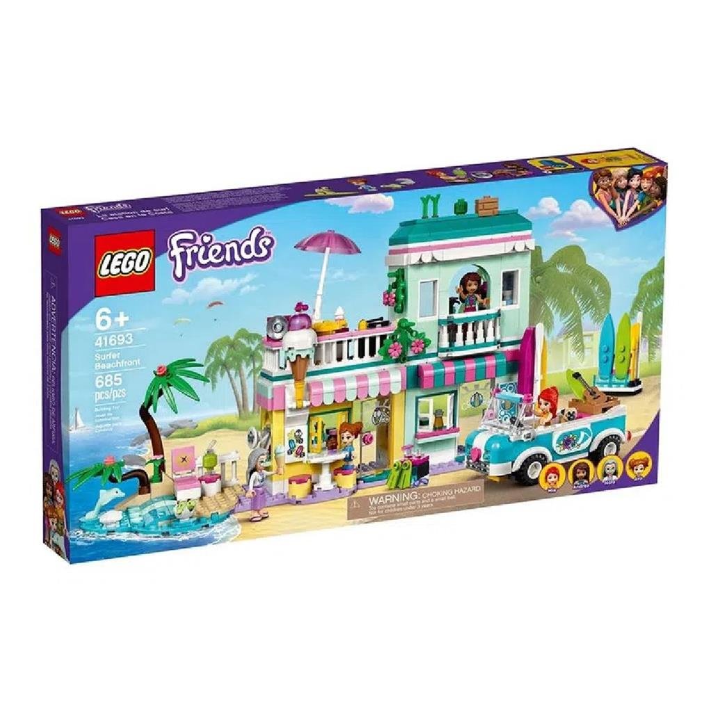 Brinquedo Lego Friends Beira Mar de Surfistas 685 Pcs 41693