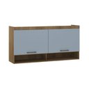 Ver imagem 1 de Armário Aéreo Maleiro Modulado 165cm 2 Portas Basculantes Paris Luciane Móveis