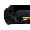Cama Quadrada para Cachorro ou Gato Luppet Luxo Preto Poa GG - 3