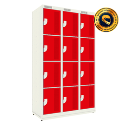 Armário em Aço 12 Portas Compatível com Capacete - Nk 3334 Vermelho - 2