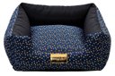 Ver imagem 3 de Cama Quadrada para Cachorro ou Gato Luppet Luxo Azul Osso Gg