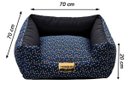 Ver imagem 5 de Cama Quadrada para Cachorro ou Gato Luppet Luxo Azul Osso Gg