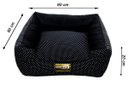 Ver imagem 4 de Cama Quadrada para Cachorro ou Gato Luppet Luxo Preto Poa G