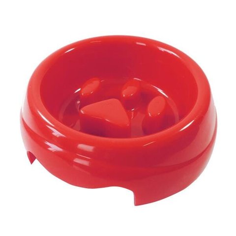 Comedouro Plastico Coma Melhor Furaçãopet (Vermelho)