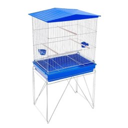 Viveiro Grande para Calopsita Periquito Canário Agapornis Gaiola Luxo Cor Azul - 1