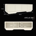 Ver imagem 4 de Rack Arcus para TV até 75 Polegadas Organico Cantos Arredondado com LED 180 cm - Off White