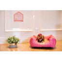 Ver imagem 7 de Cama Quadrada para Cachorro ou Gato Luppet Luxo Rosa Ossinho - G