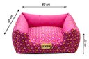 Ver imagem 5 de Cama Quadrada para Cachorro ou Gato Luppet Luxo Rosa Ossinho - G