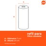 REFIL FILTRO CAVALETE  9.1/4" 25 MICRA LAVÁVEL HIDROFILTROS - 3