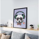 Ver imagem 2 de Quadro Decorativo Moldura Preta 30x40cm Pandinha
