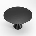 Ver imagem 3 de Mesa de Jantar Dubai 6 Lugares Redonda MDF 120cm Preta Seiva Cosméticos