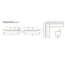 Ver imagem 3 de Sofá de Canto 6 Lugares Veludo Elefante Alphaville Hellen Estofados