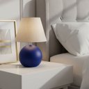 Ver imagem 3 de Abajur de Cerâmica Bola Pequeno para Decoração de Quarto Fosco com Cúpula