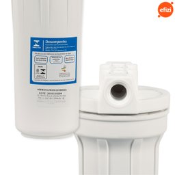 Filtro Cavalete Clor 9.3/4" Carvão Ativado Branco Hidrofiltros - 4