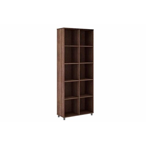 Estante de Escritório ESM225 c/ 10 Nichos Rustico - Movelbento