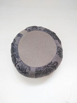ZAFU - ALMOFADA PARA MEDITAÇÃO TRADICIONAL P - Cinza Jacguard - 2