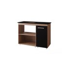 Ver imagem 1 de Balcão de Cooktop Sara 05 Bocas 115cm - Savana/preto Móblis