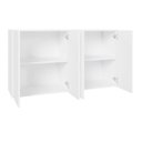 Ver imagem 5 de Armários Aéreos Escritório 120cm X 36cm 2 Portas F5 Office Cor:branco
