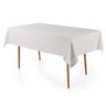 Toalha de Mesa Retangular 6 Lugares Jacquard Melli Branca Karsten - 1