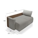Ver imagem 3 de Sofá Cama Nature 2,60 m Retrátil e Reclinável com Couro Sintético