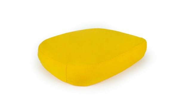 Zafu em Espuma Injetada P sem ziper 35,5x28x5,5cm - Amarelo - 1