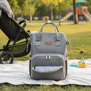 Ver imagem 2 de Mochila Maternidade Expansível - Cinza