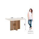 Ver imagem 2 de Mesa de Jantar Dinah 04 Lugares Canto Reto sem Vidro Sc154 Nature Off White - Henn