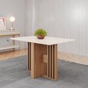 Ver imagem 3 de Mesa de Jantar Dinah 04 Lugares Canto Reto sem Vidro Sc154 Nature Off White - Henn